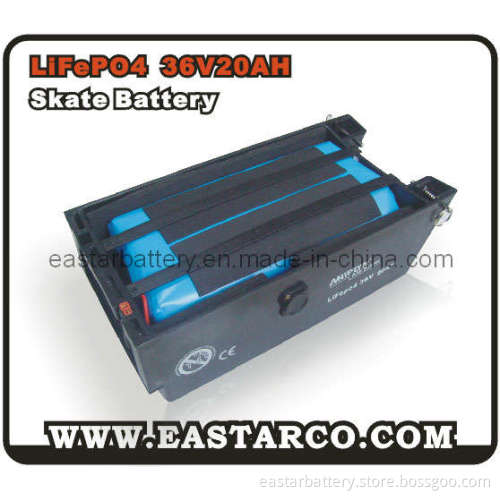 36V 20ah Skateboard Battery Pack LiFePO4 Battery